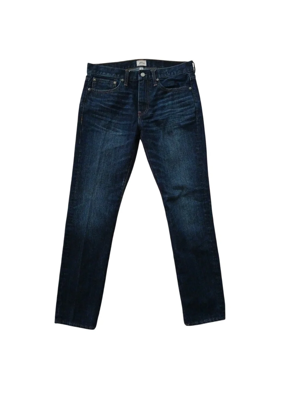 J.Crew 484 Slim Tapered Jeans Mens 33x32 Blue Dark Wash Cotton Denim Casual Pant